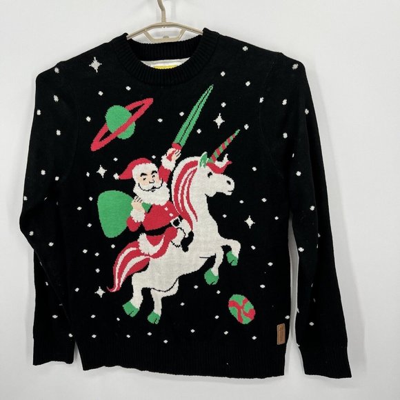 Tipsy Elves Other - Tipsy Elves Men Santa Unicorn Ugly Christmas Sweater Size XL